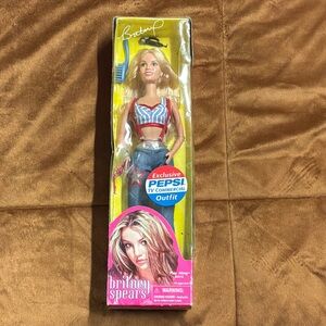 Pepsi Exclusive Doll Britney Spears Red, Blue, and Yellow Outfit